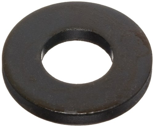 Te-Co 42605 Black Oxide C1010 Steel Hardened Flat Washer, 1/2" Stud, 1-1/8" OD x 17/32" ID x 1/8" Thick (Pack of 5)