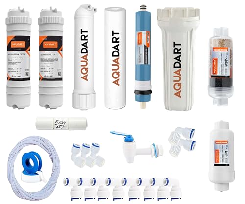 Image of AquaDart Complete 80 GPD RO Water Purifier Service Kit Filter Suitable for All Type of Water Purifiers With All Accessories