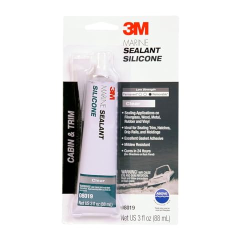 3M Marine Grade Silicone Sealant, 08019, For Boats and RVs, Above...