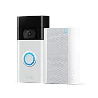 Ring Video Doorbell (2nd Generation) – Satin Nickel with Ring Chime Pro