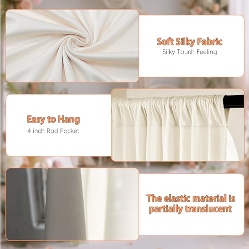 Image of 2 Panels Pink Backdrop Curtain, 10 x 10 Feet Polyester Background Curtains for Parties, Weddings, Baby Showers, Halloween, Christmas, Birthday Party Photoshoot Backdrop Curtains Decorations