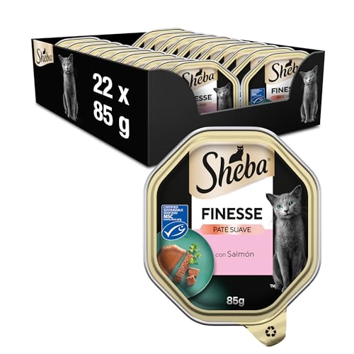 Sheba Finesse Tray Salmón 22 x 85g​