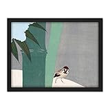 artery8 kamisaka sekka bamboo snow bird japanese painting artwork framed wall art print 18x24 inch neve uccello giapponese pittura parete