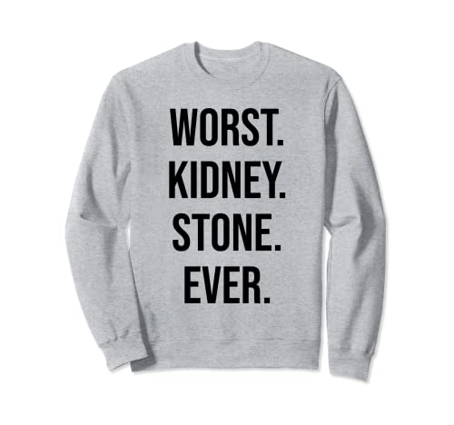Funny Kidney Stone Survivor Meme WORST KIDNEY STONE EVER Sweatshirt