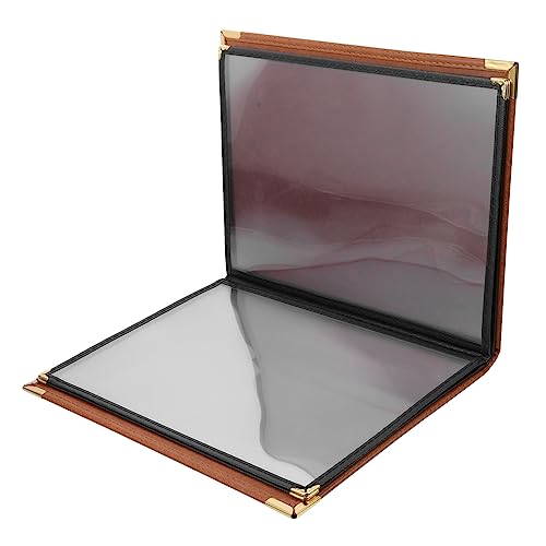 HEALLILY Menu Covers Waterproof Oil-Resistant Reusable Menu Cover for Hotel Restaurant Bar Easy to Clean
