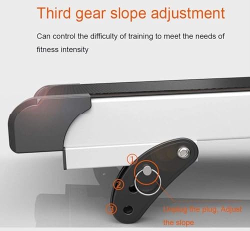 Image of 2 in 1 Folding Treadmill, Walking Treadmill with Handrail,Home Recovery Fitness Exercise Machine for Senior with Heart Rate Monitoring