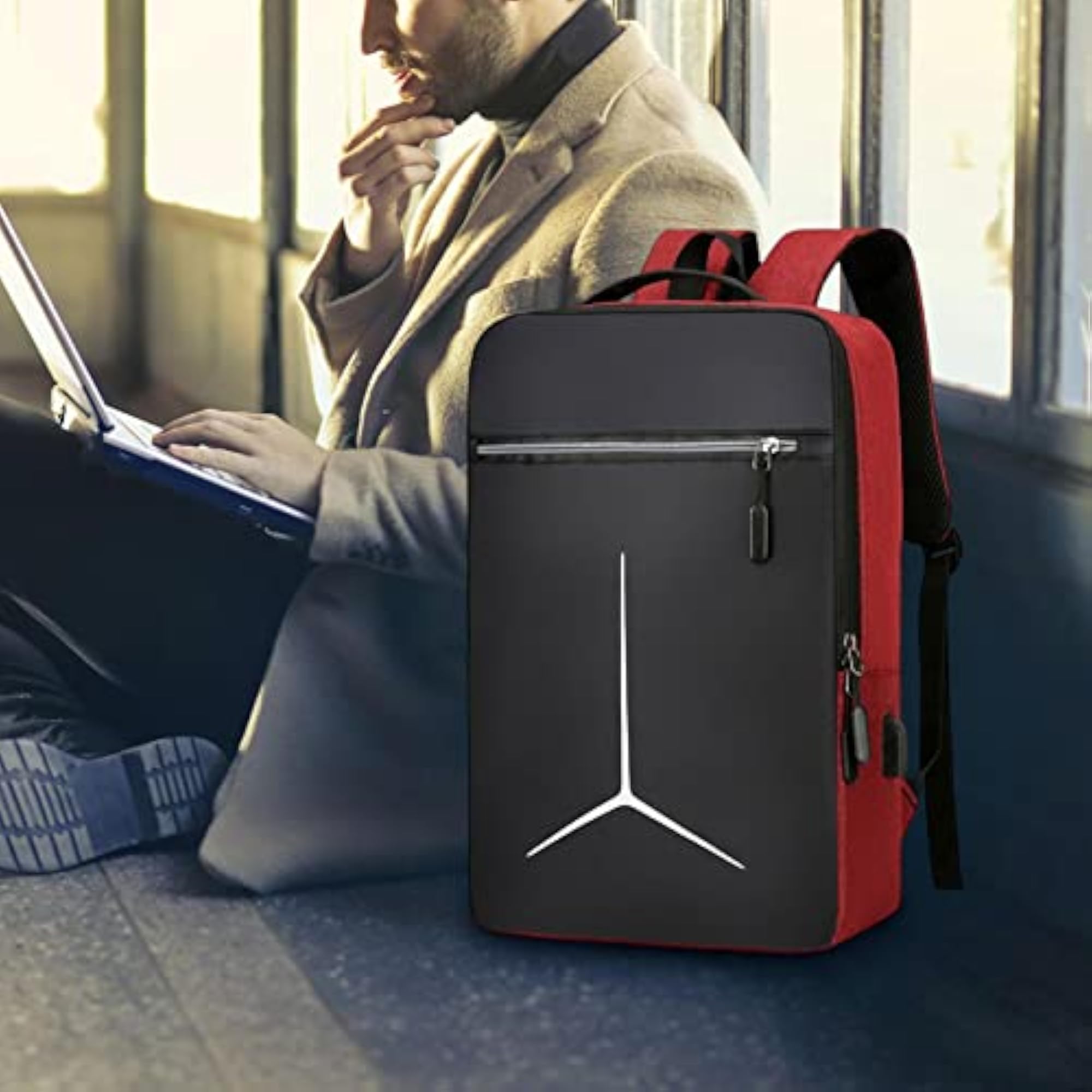 Business Laptop Backpack Durable Water Resistant