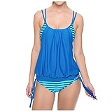 ZGNB Damen Tankini Set Bauchweg Gepolstert Badeanzug Swimsuit Zweiteiliger Bademode mit Hot Pants Badekleid Top Bikini Hose Damen Bademode Swimsuit Set Frau Bademode Badeanzüge Tankini