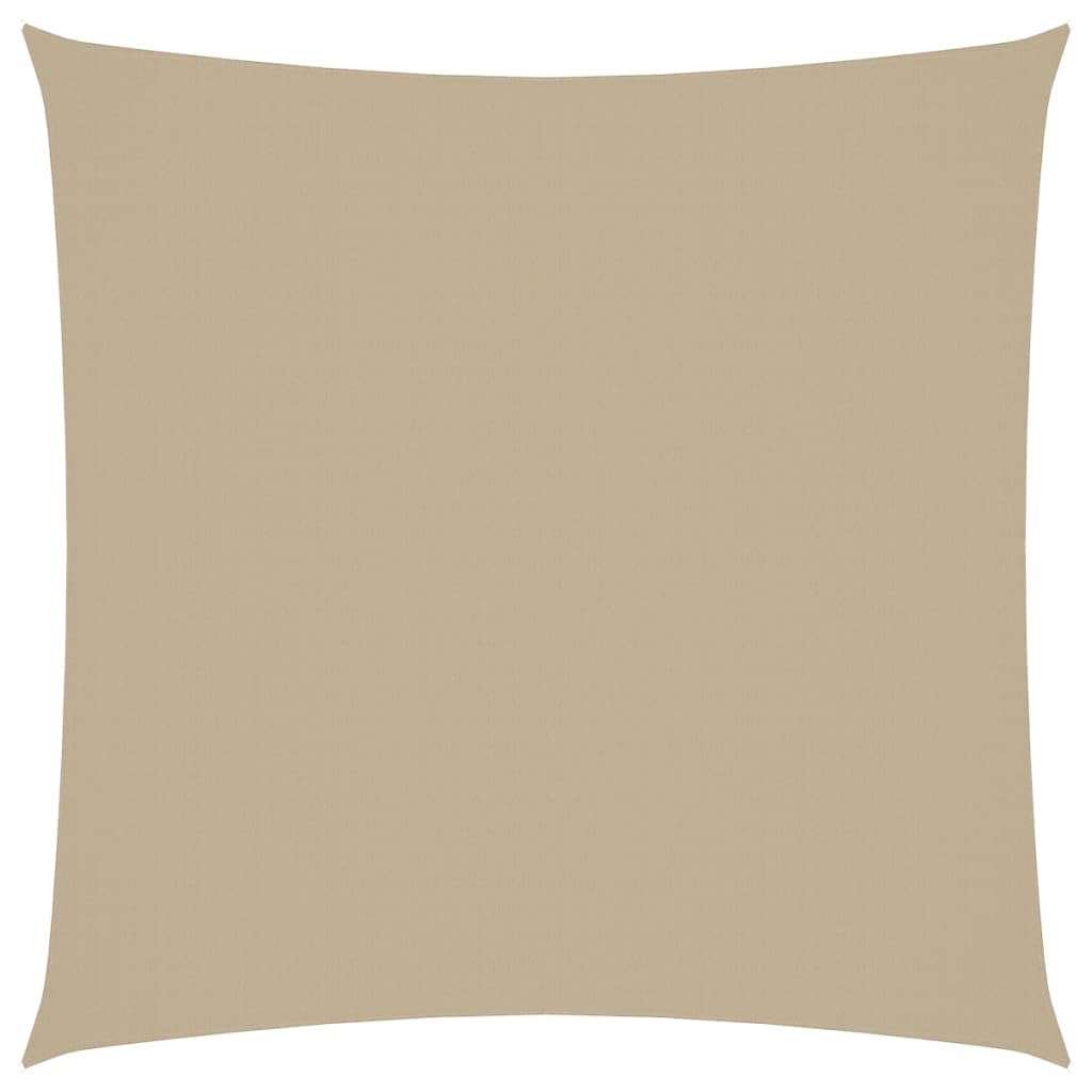 vidaXL Sunshade Sail Lawn Garden Outdoor Sunshade Balcony Sun Sail Tarp Sunscreen Patio Shade Canopy Oxford Fabric Square 5x5 m Beige — image 1