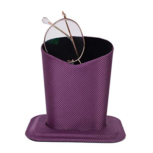 Baitaihem Pack of 2 Eyeglasses Holder Stand Protective Glasses Holder For Desks Or Nightstands, Purple - Thumbnail 4