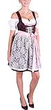 Dirndl Set Trachtenkleid 528GT Bordo geblümt (42)