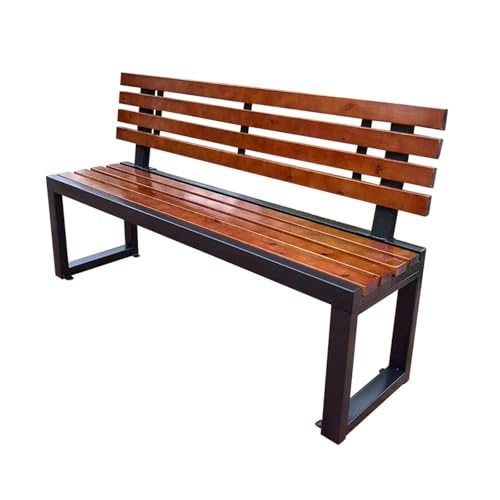 Banc de Jardin pour Cour et Terrasse Meuble de Repos Extérieur Confortable 2 Places