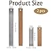 6-Inch and 12-Inch Stainless Steel Metal Ruler with Non-Slip Cork Backing - 2 Pack