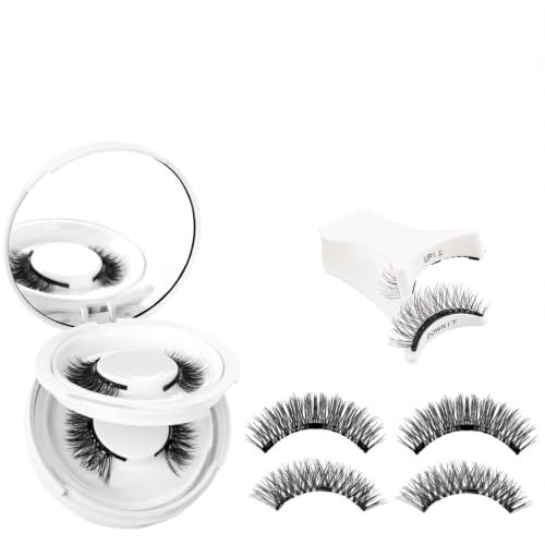 B&Q Magnetic Eyelashes Natural Look Wispy Magentic Lashes Reusable（F01+F02）