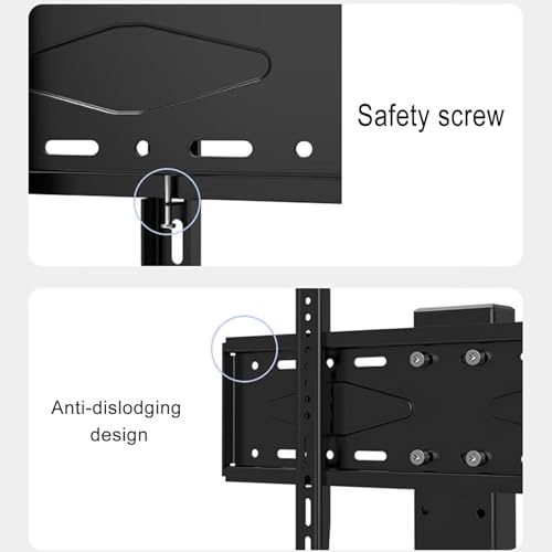Soporte de piso para TV ajustable con ruedas 32-65 pulg miniatura 5