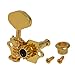2R2L 4 String Ukulele Tuning Pegs Machine Heads Tuners Keys Tuners (Gold)