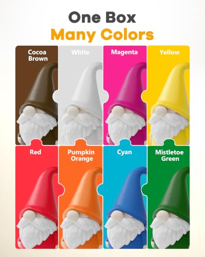 Image of YOOPAI PLA 3D Printer Filament 1.75mm, 250g Starter Color Bundle, 8 Rolls