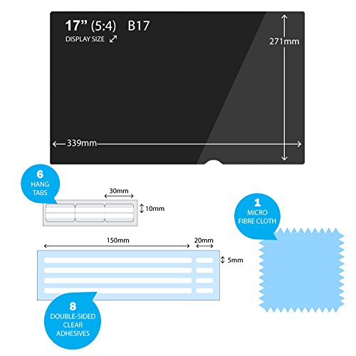 17” pollici 5:4 - EPHY Filtro privacy 4 in 1 l