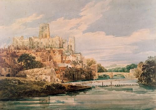 Cathédrale de Durham tableau toile Girtin pour habiller un grand mur vide