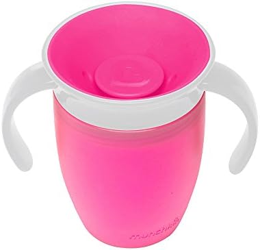 Amazon マンチキン Munchkin ベビー用 マグ こぼれない ハンドル ふた 付き コップ 6カ月から 上手に飲める 練習 ミラクルカップ 196ml ピンク Fdmu ベビーマグ ベビー マタニティ 通販