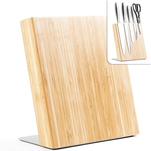 Coninx Bloc à Couteaux Aimanté, Blocs Porte Couteau Magnétique 22x23cm, Support Présentoir Aimant Puissant, Accessoires Rangement Ustensiles Cuisine, Blocs...