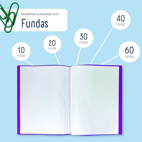 RAYLU PAPER, A4 Folder with Clear Sleeves Made of 100% Biodegradable Polypropylene - Image 3