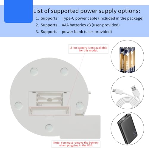 Motorized Rotating Display Stand for Epoxy Glitter tumbler, 360° Cup Turner Electric Turntable for Products Photography, Spinning Platform and Pedestal, adjustable speed and direction (4.53" white) by ComXim - Image 3