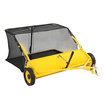 lawn mower sweeper attachment