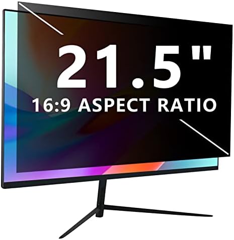 Computer privacy screen 21.5 inch, Removable 16:9 Aspect Ratio Widescreen Laptop Monitor,Eye Protection Anti Glare Blue Light Slide Mount Tabs Cover Screen Protector for privacy screen filter 21.5 in