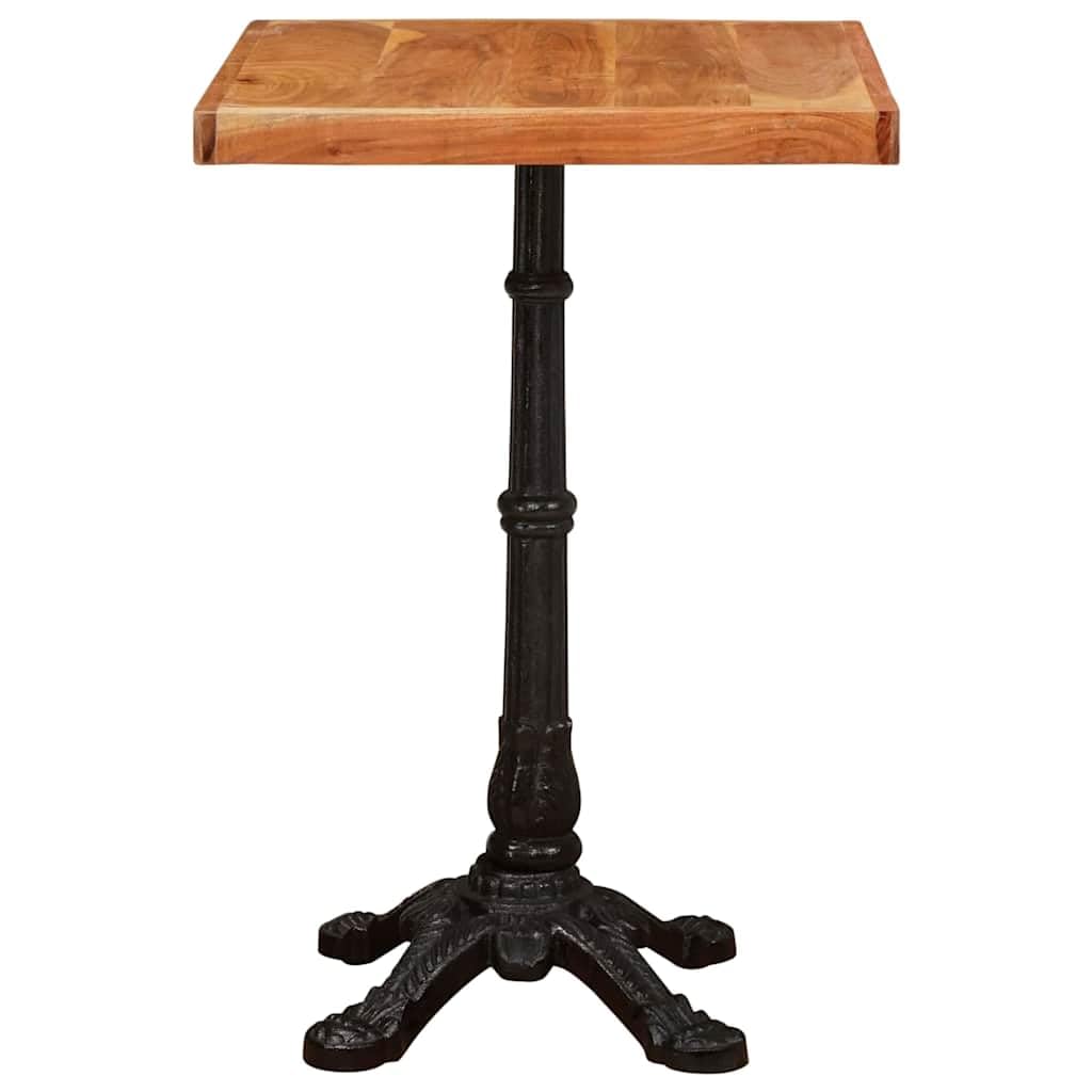 Tavolo da bistrò, 50 x 50 x 76 cm, in legno di acacia massiccio, marrone
