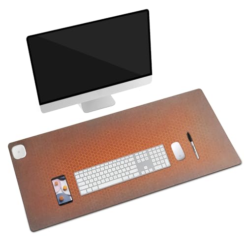 加熱マウスパッド ホットマットデスクマット大型 加熱 冷え対策 防水...