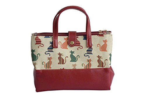 Signare Trousse de Toilette Femme Laver Sac pour Voyage Mallette à cosmétiques (Chat Malicieux) Cover