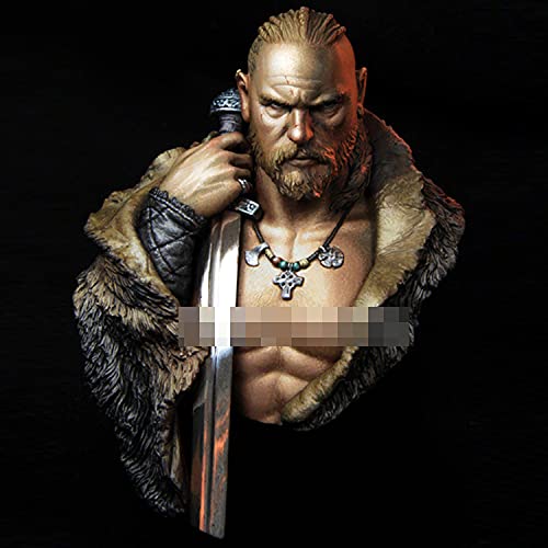 PANGCHENG 1/10 Buste modèle en résine GK Les Personnages historiques Viking kit Non assemblé et Non Peint