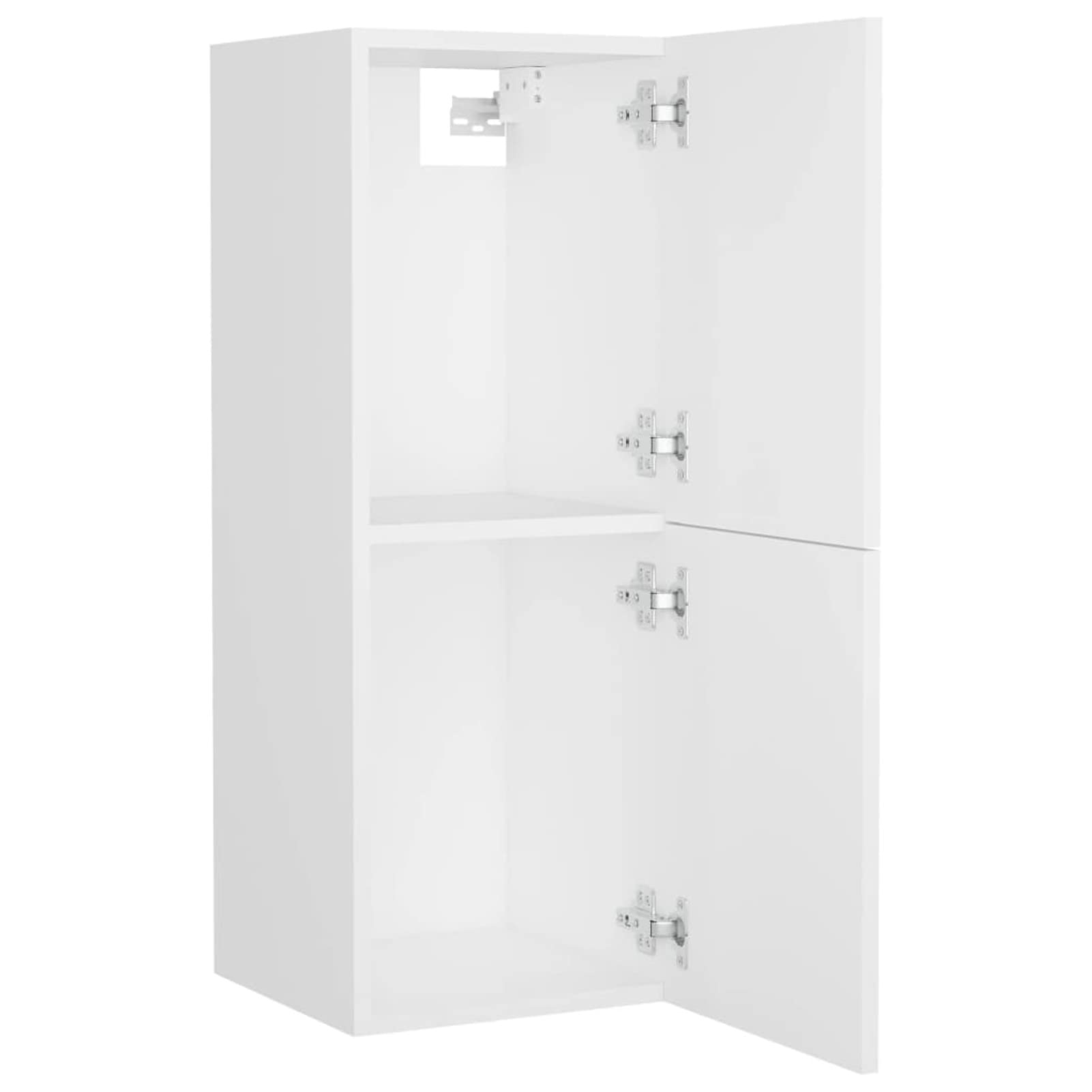 Homgoday Set Mobili da Bagno Bianco in Truciolato, Credenza Armadio Armadietto da Pavimento per Bagno Mobiletto Portaoggetti Ripiani Armadio di Stoccaggio per Camera Ufficio k