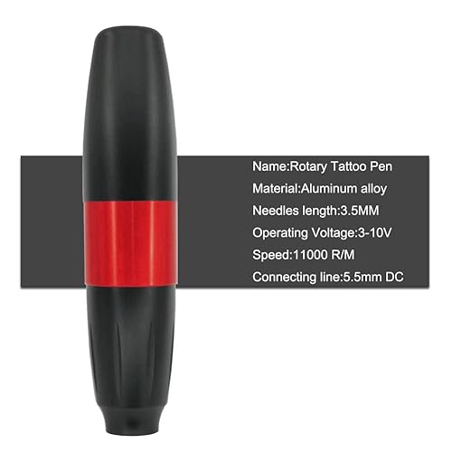 Miniatura 4 de Kit de máquina de tatuaje Rotary Pen tatuaje pluma maquillaje permanente 2PCS aguja DC cordón para tatuajes principiantes o artistas K7-1