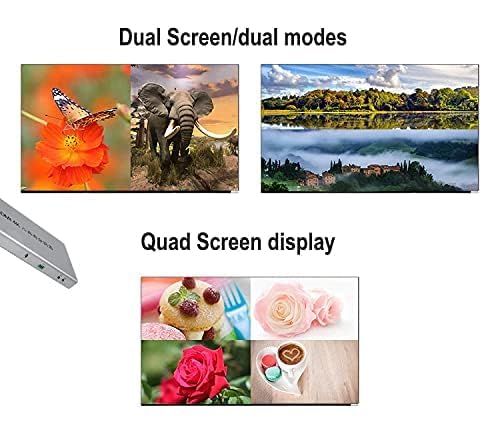 Image of Microware 4K HDMI 8X1 Quad Multi-Viewer Switch with IR Remote Control Stereo and Service 5 Modes Seamless Switcher Splitter Support HDCP1.3 1080p Scaler up /Down 8 in 1 Out (8x1 HDMI Multiviewer)