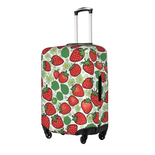 Strawberry Pattern Tsa Approved Luggage Cover For 18-32 Inch Suitcases Scratch-Resistant Stretch Luggage Cover2