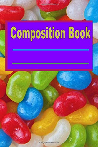 Composition Book: Colorful Jelly Bean