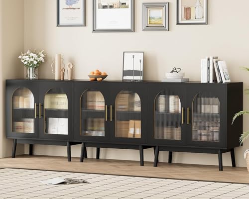 Wananlanen® Sideboard Cabinet Buffet Set of 3 with Storage Kitchen