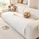 【Instalación y mantenimiento fáciles】Instalar esta funda sofa es realmente sencillo: solo tienes que colocarla sobre el mueble, sin necesidad de herramientas adicionales. Para mayor comodidad, es totalmente lavable a máquina. Lavarla separadamente con detergente suave en modo delicado y secarla a baja temperatura; no usar blanqueador.