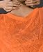 OPCAKM Lace Tops for Women Sexy Short Sleeve Mesh Tops Embroidered Sheer Lace T-Shirts See Through Blouse(Orange-M)