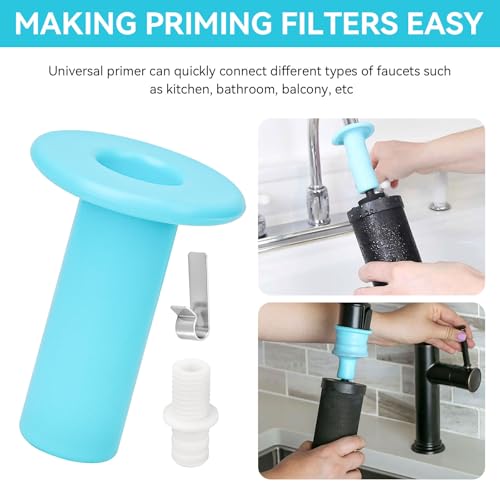 Filter Primer Kit for Berkey Gravity-Fed Water Filtration Systems, Universal Filters Primer for Berkey Water System, Provides Seal Between Faucet and Filter Elements for Easier Priming