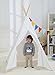 LUNERKU Dream House Indian Teepee Tent for Toddlers to Hideaway, White