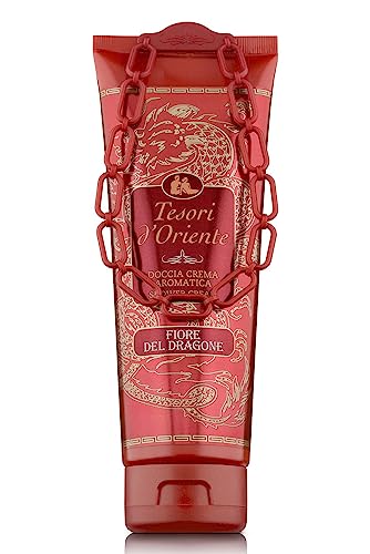 Tesori D'Oriente - Doccia Crema Fiore Del Dragone E Pitaya, Dalle Note Di Fiori Bianchi, Deterge Delicatamente La Pelle Donando Un Profondo Benessere,