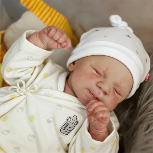 Muñeco bebé silicona realista 18 pulg Zero Pam miniatura 7