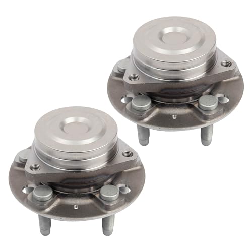 Image of TRQ 2 Piece Front Wheel Bearing & Hub Assembly Set Compatible with 2014-2016 Cadillac CTS