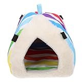 BELLIFFY シーシーハムスター 保温寝袋 キャピバラ ラビット 小動物用 寝床 ペットハウス 吊り下げリング付き 軽量 持ち運び便利 綿素材 冬用暖かい巣