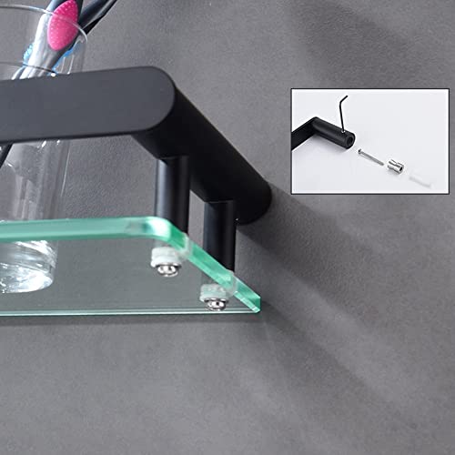 Estante de vidrio de acero inoxidable pulido espejo para colgar 8