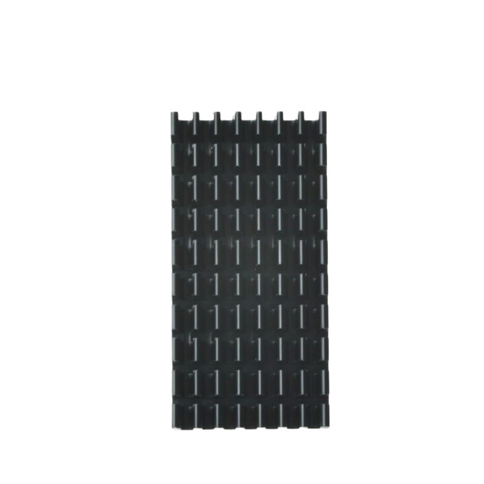 Aluminium Heat Sink 5pcs Heatsink Radiator Cooler Radiator 50x25x10MM Black Slot for Amplifier Transistor