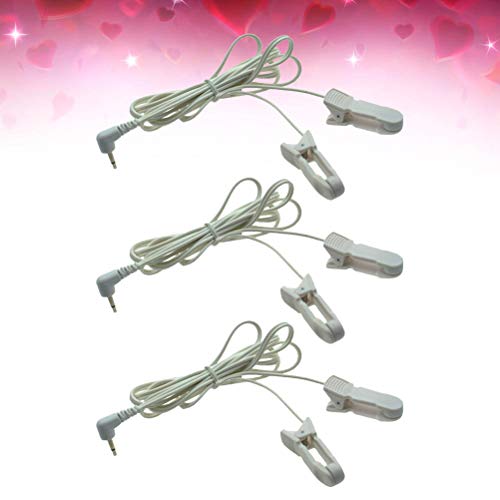 ABOOFAN 3 peças de choque elétrico Pluse Clímax Masturbação mamilo grampos labiais grampos brinquedo